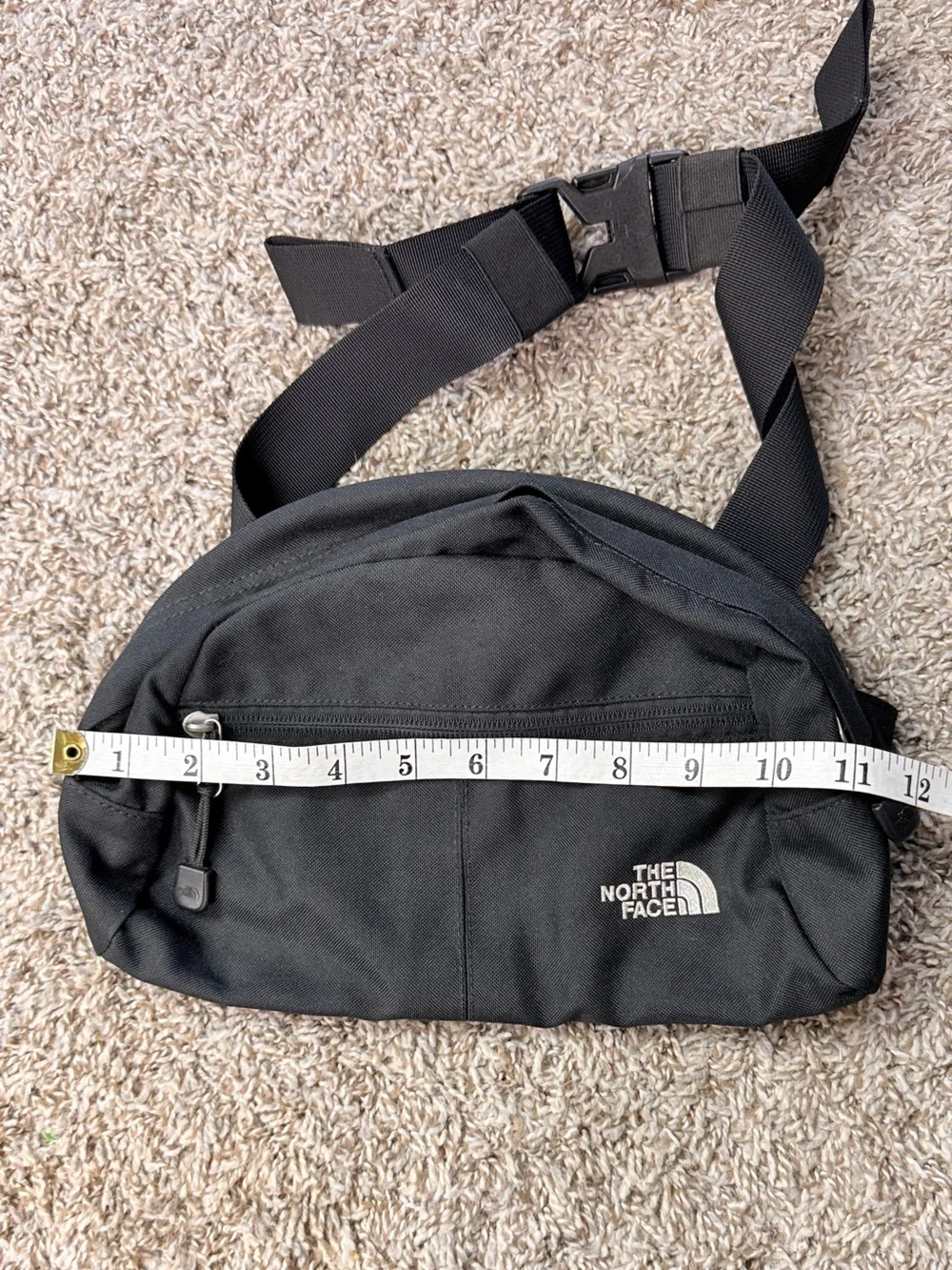 The North Face Black Belt Bag with Front Zip